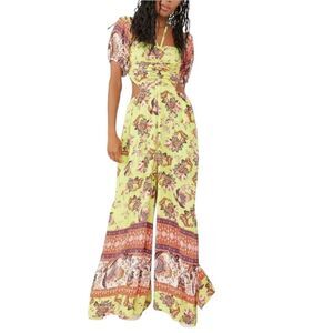 Free People Bali Citrus skies one-piece, Small